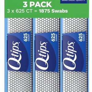 (2) 3-Packs Q-tips Cotton Swabs, 3750-total count